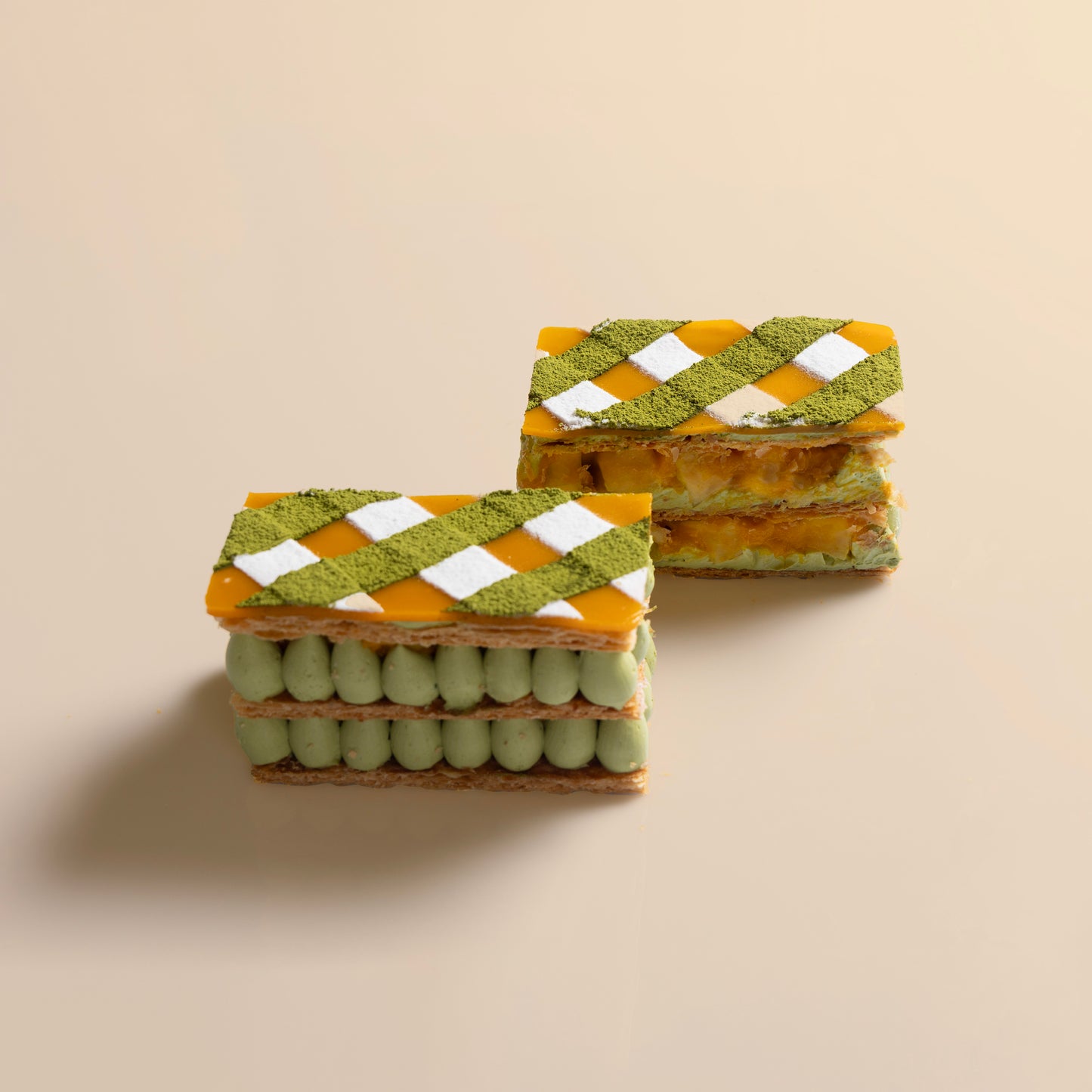 Matcha Mango Mille Feuille